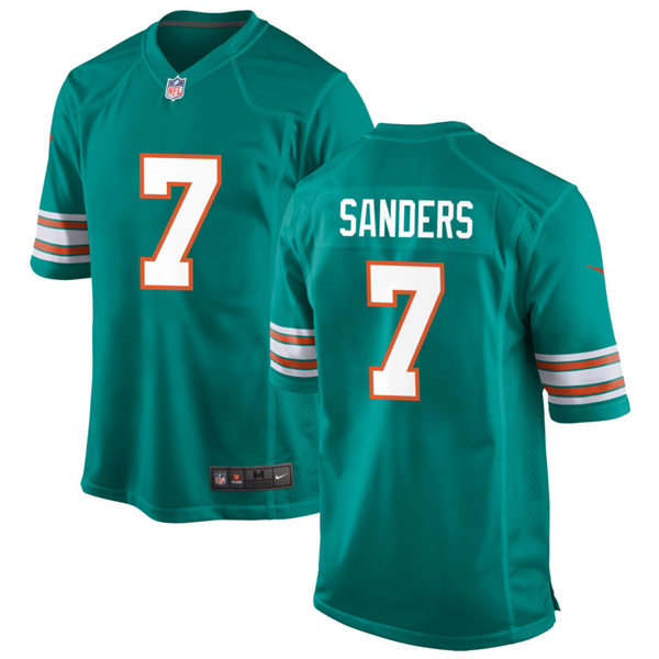 Youth Miami Dolphins #7 Jason Sanders Nike Aqua Retro Alternate Vapor Limited Jersey