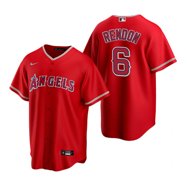 Youth Los Angeles Angels #6 Anthony Rendon Nike Red Alternate CoolBase Jersey