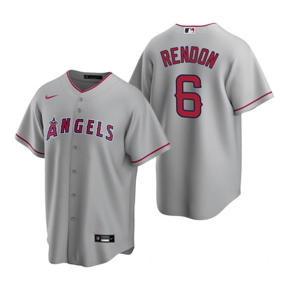 Youth Los Angeles Angels #6 Anthony Rendon Nike Grey Road CoolBase Jersey