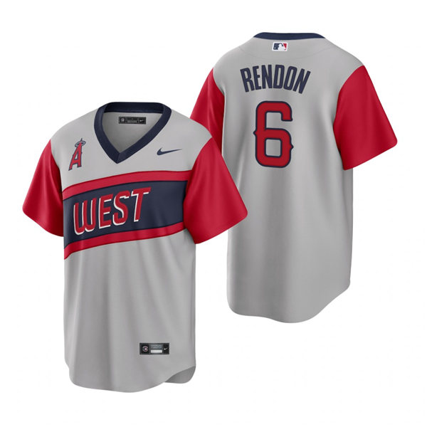 Mens Los Angeles Angels #6 Anthony Rendon Nike Gray 2021 Little League Classic Player Jersey