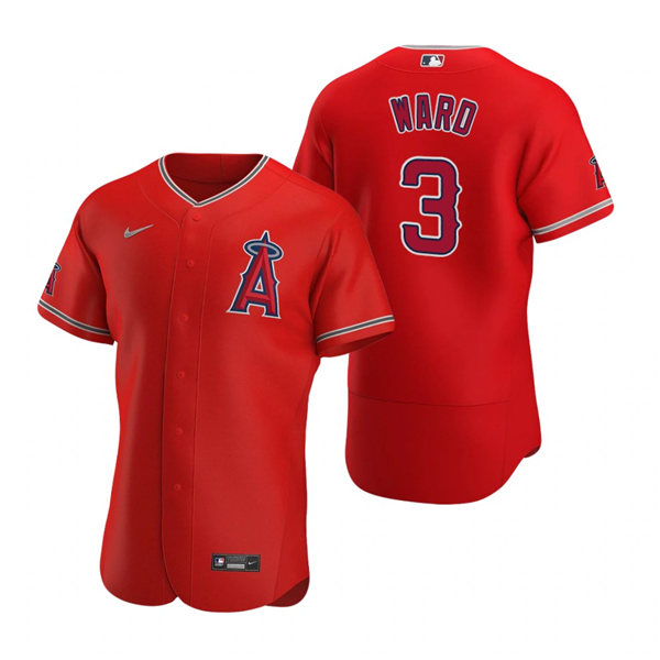 Mens Los Angeles Angels #3 Taylor Ward Nike Red Alternate 2nd FlexBase Jersey Mens Los Angeles Angels #3 Taylor Ward Nike Red Alternate 2nd FlexBase Jersey