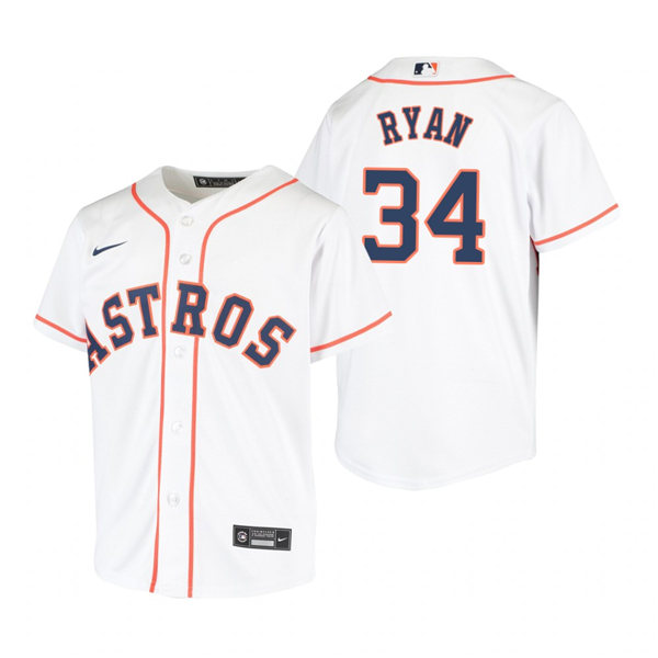 Youth Houston Astros Retired Player #34 Nolan Ryan Nike White Home Jersey Youth Houston Astros Retired Player #34 Nolan Ryan Nike White Home Jersey