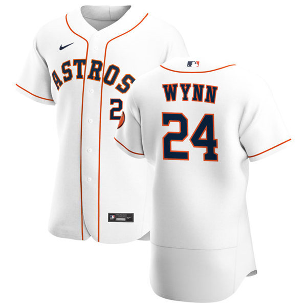 Mens Houston Astros Retired Player #24 Jimmy Wynn Nike White Home Flexbase Jersey