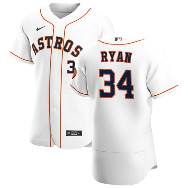 Mens Houston Astros Retired Player #34 Nolan Ryan Nike White Home Flexbase Jersey Mens Houston Astros Retired Player #34 Nolan Ryan Nike White Home Flexbase Jersey