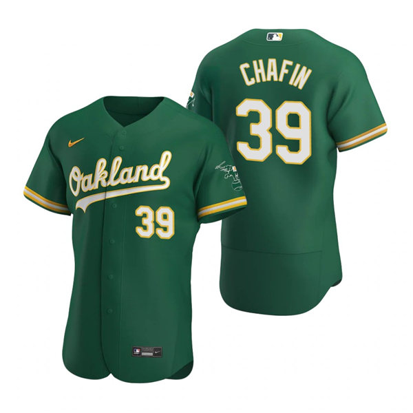 Mens Oakland Athletics #39 Andrew Chafin Nike Kelly Green Alternate FlexBase Jersey Mens Oakland Athletics #39 Andrew Chafin Nike Kelly Green Alternate FlexBase Jersey