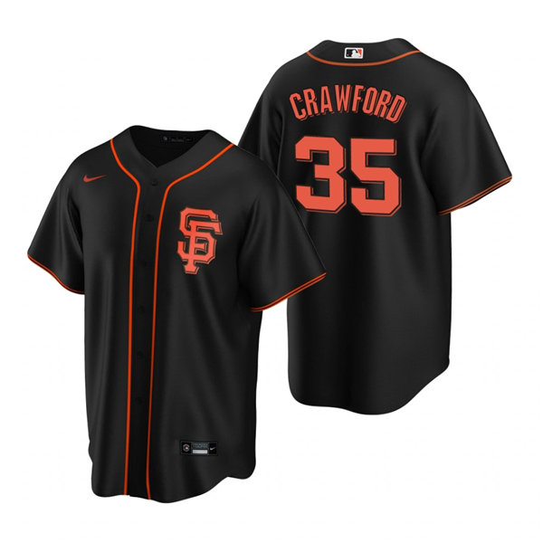 Youth San Francisco Giants #35 Brandon Crawford Nike Black Alternate Jersey Youth San Francisco Giants #35 Brandon Crawford Nike Black Alternate Jersey