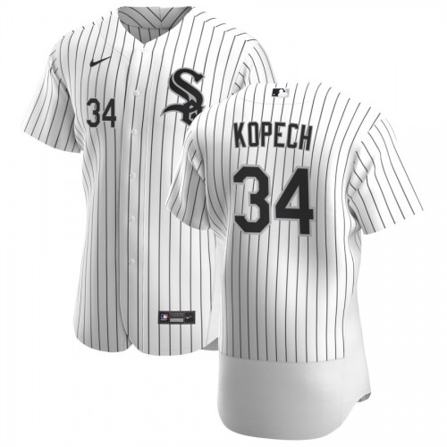Mens Chicago White Sox #34 Michael Kopech Nike Home White FlexBase Jersey Mens Chicago White Sox #34 Michael Kopech Nike Home White FlexBase Jersey