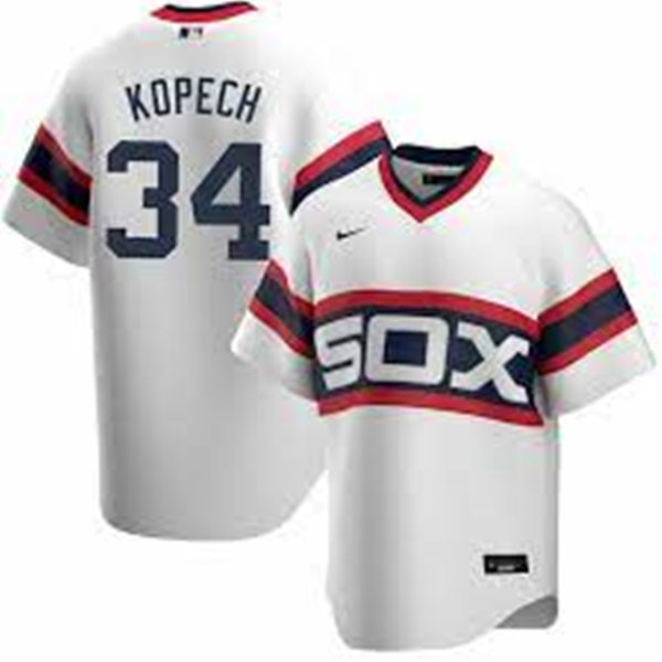 Mens Chicago White Sox #34 Michael Kopech Nike White Cooperstown Collection Home Jersey Mens Chicago White Sox #34 Michael Kopech Nike White Cooperstown Collection Home Jersey