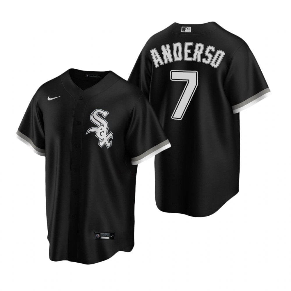 Youth Chicago White Sox #7 Tim Anderson Nike Black Alternate Jersey