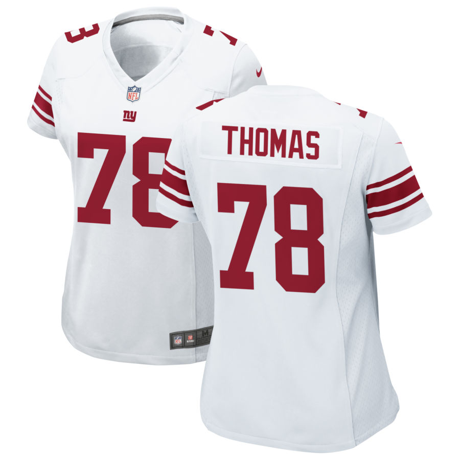 Womens New York Giants #78 Andrew Thomas Nike White Limited Player Jersey