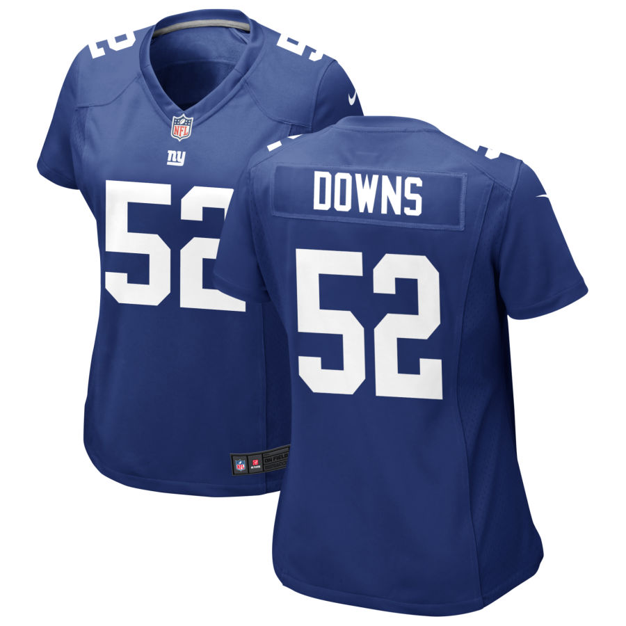 Womens New York Giants #52 Devante Downs Nike Royal Limited Player Jersey