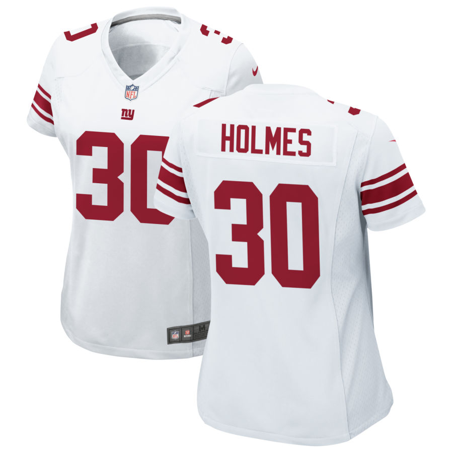 Womens New York Giants #30 Darnay Holmes Nike White Limited Player Jersey
