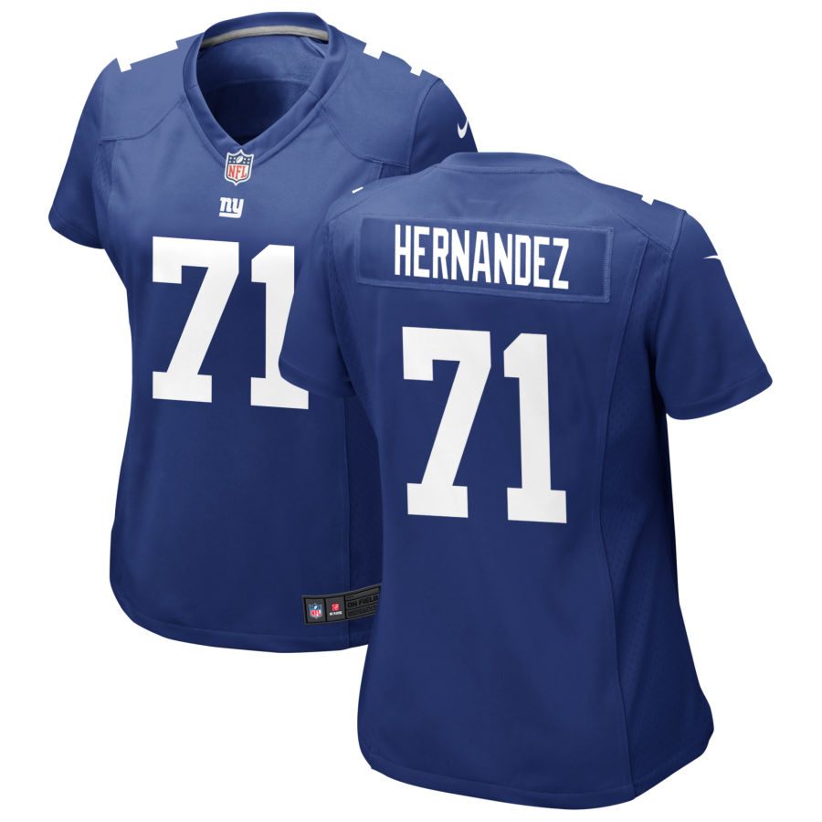 Womens New York Giants #71 Will Hernandez Nike Royal Limited Player Jersey
