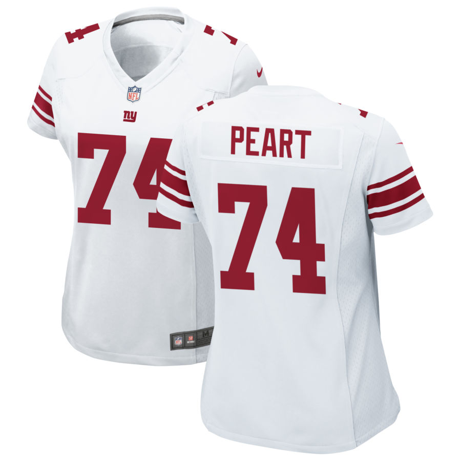Womens New York Giants #74 Matt Peart Nike White Limited Player Jersey