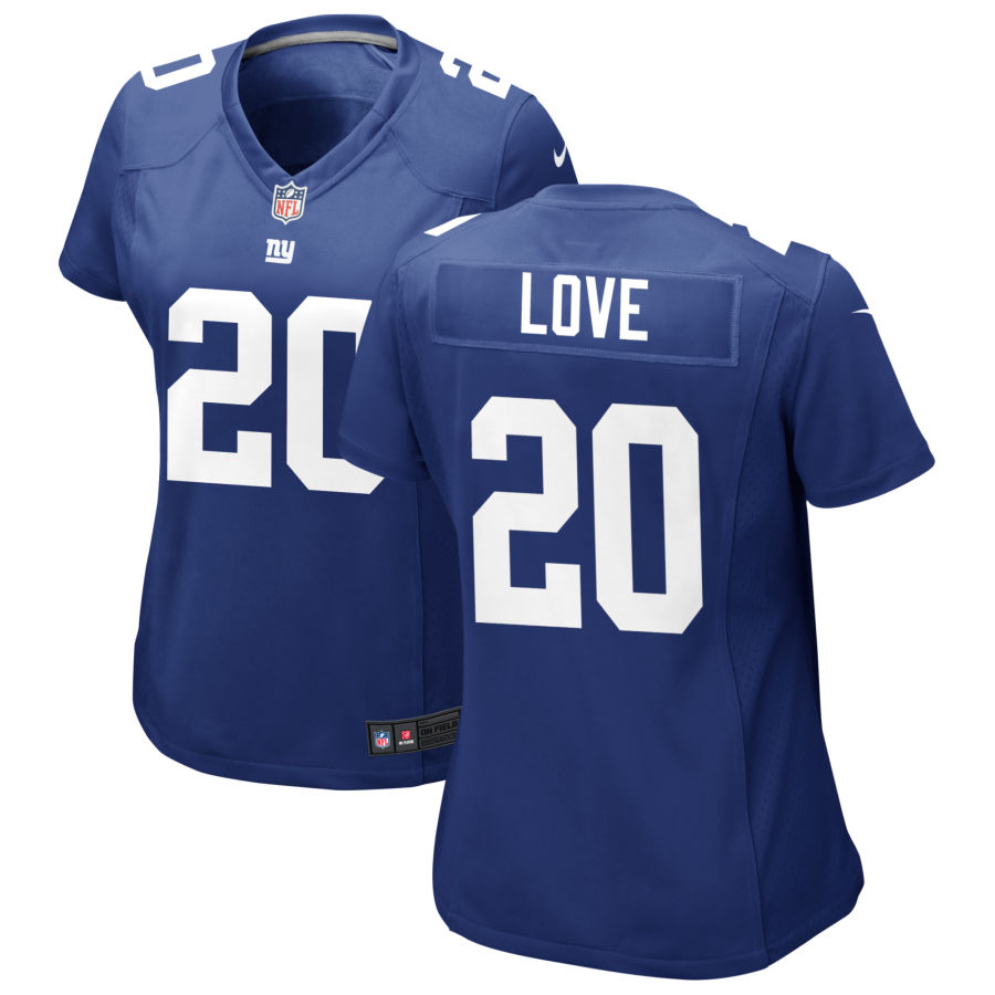Womens New York Giants #20 Julian Love Nike Royal Limited Player Jersey