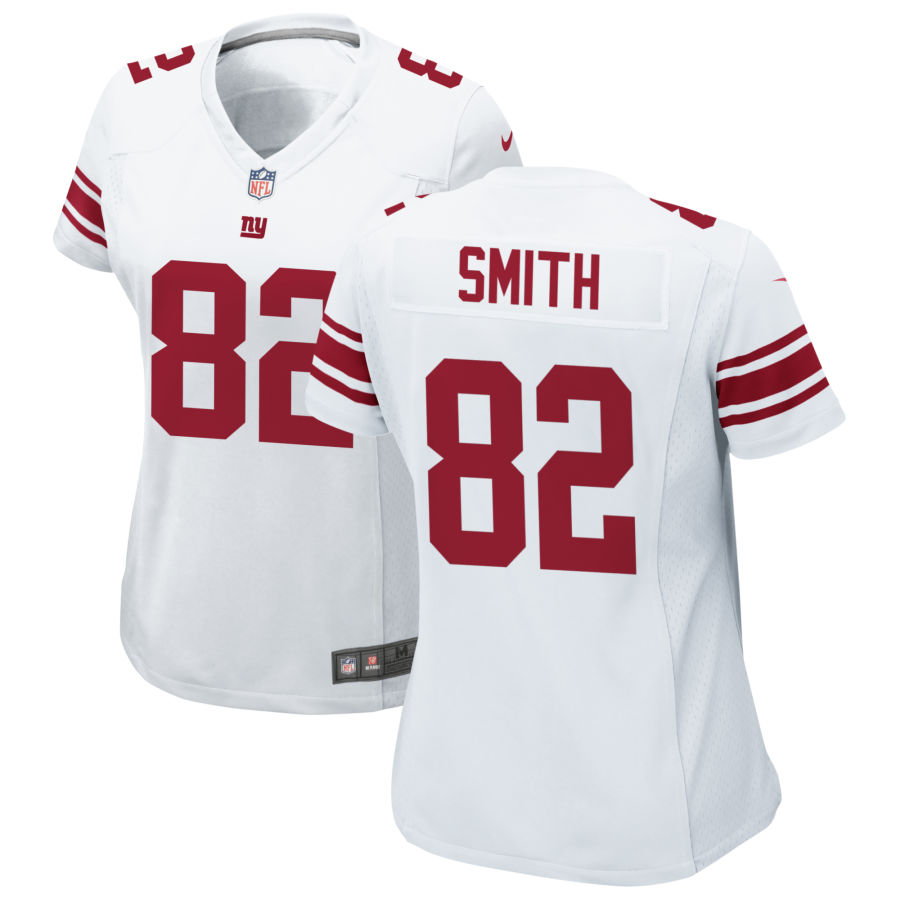 Womens New York Giants #82 Kaden Smith Nike White Limited Player Jersey