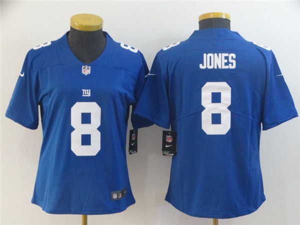 Womens New York Giants #8 Daniel Jones Nike Royal Limited Player Jersey