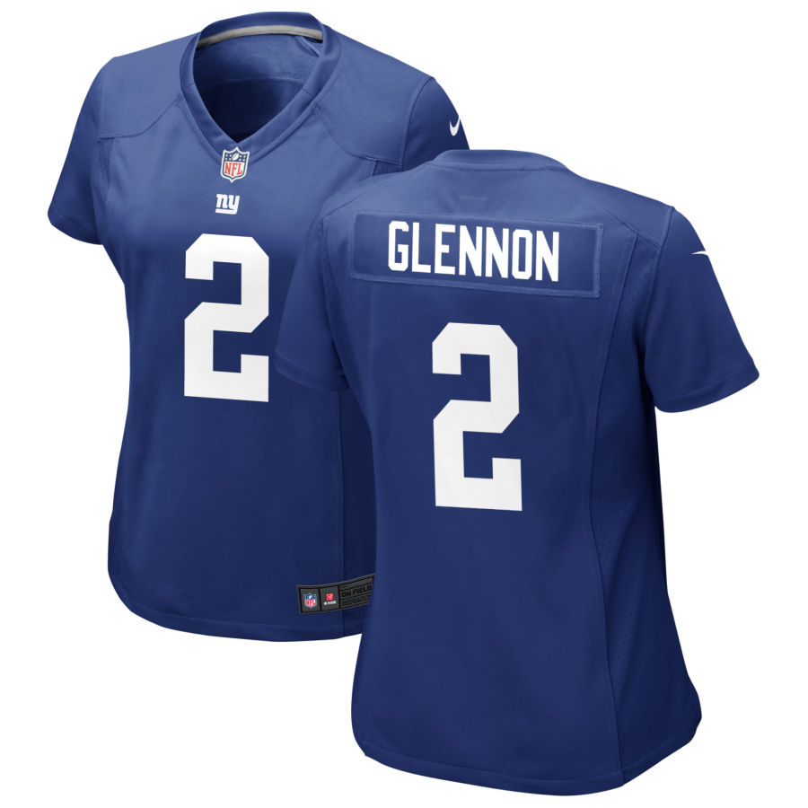 Womens New York Giants #2 Mike Glennon Nike Royal Limited Player Jersey