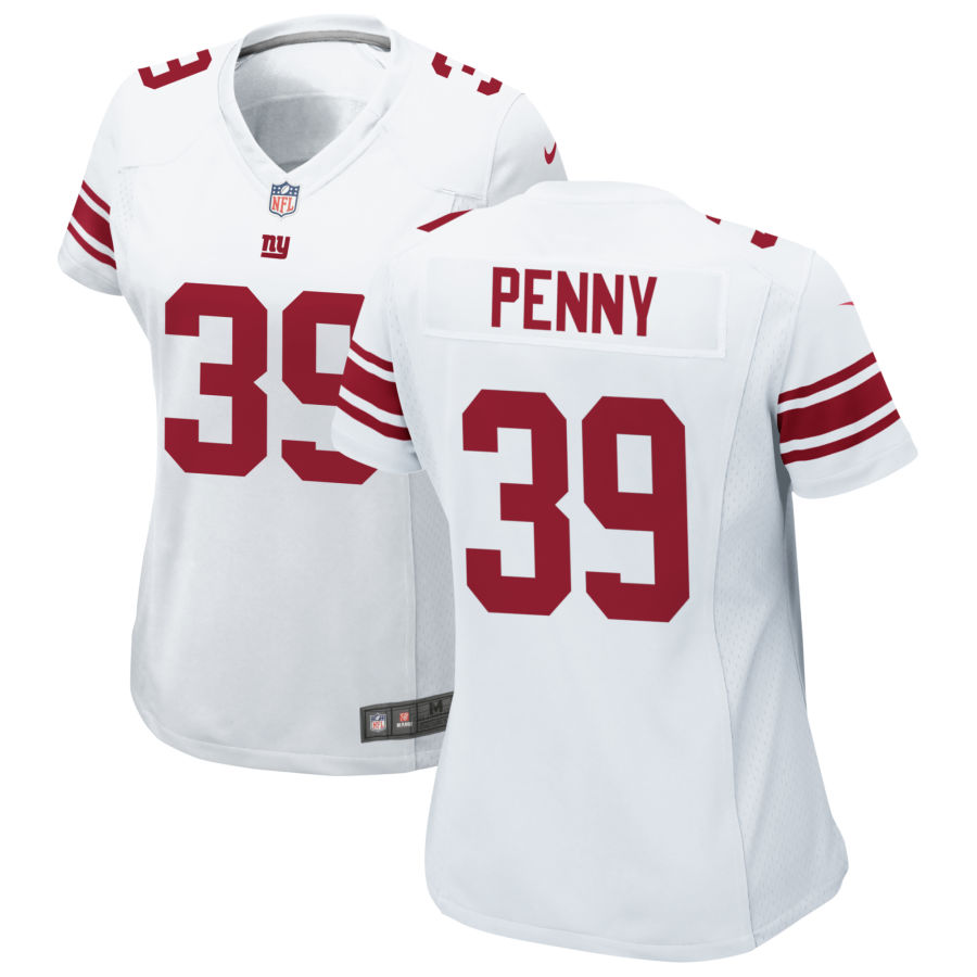 Womens New York Giants #39 Elijhaa Penny Nike White Limited Player Jersey