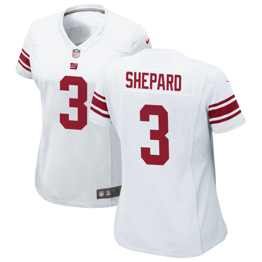 Womens New York Giants #3 Sterling Shepard Nike White Limited Player Jersey