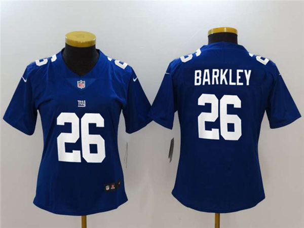 Womens New York Giants #26 Saquon Barkley Nike Royal Limited Player Jersey