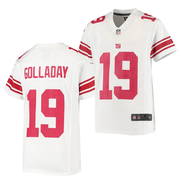 Youth New York Giants #19 Kenny Golladay Nike White Limited Jersey