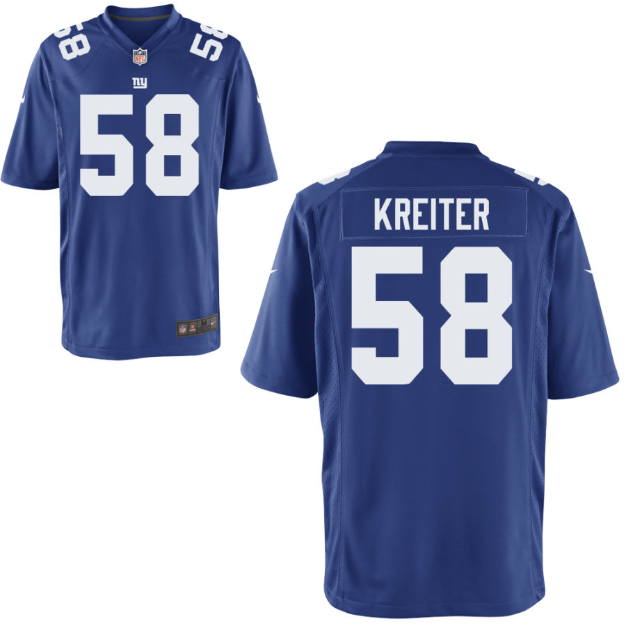 Youth New York Giants #58 Casey Kreiter Nike Royal Limited Jersey