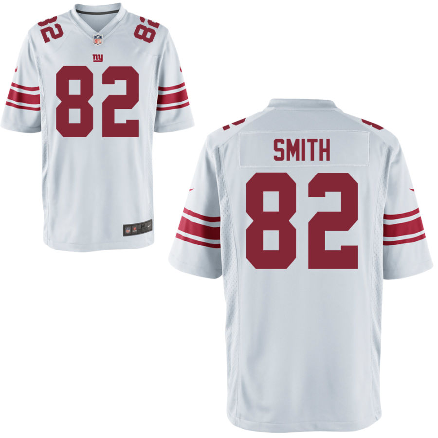 Youth New York Giants #82 Kaden Smith Nike White Limited Jersey