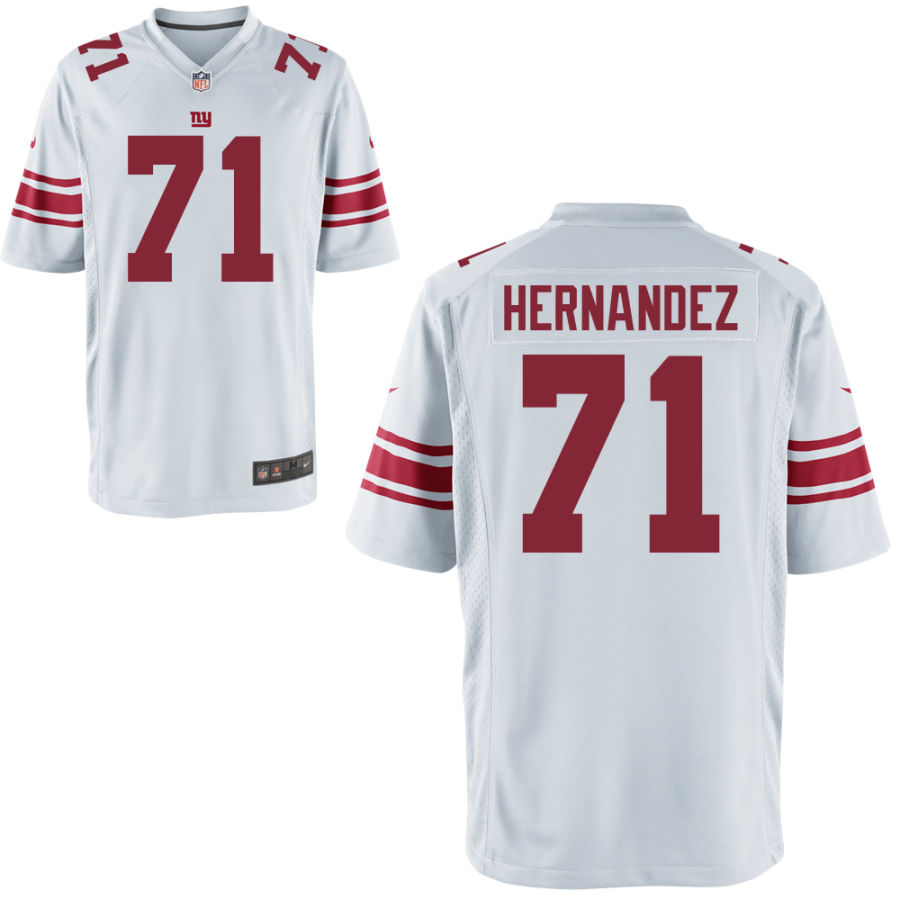 Youth New York Giants #71 Will Hernandez Nike White Limited Jersey
