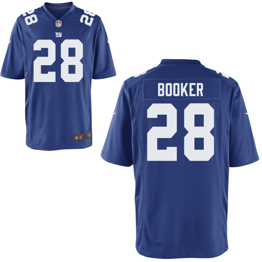 Youth New York Giants #28 Devontae Booker Nike Royal Limited Jersey