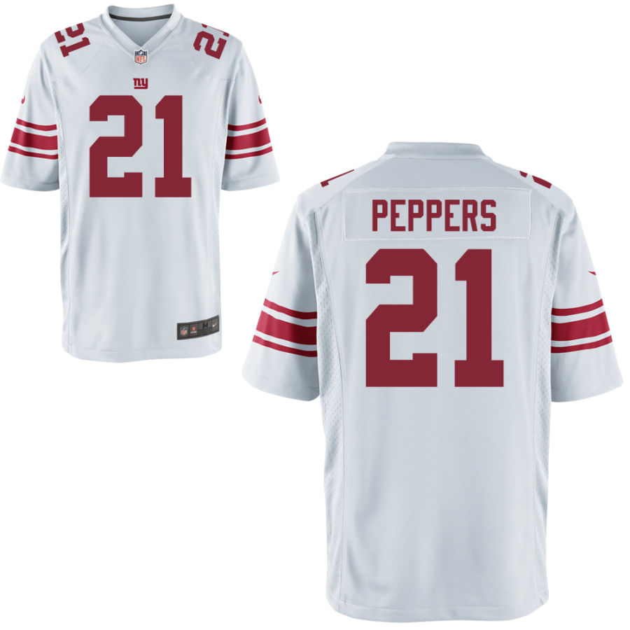 Youth New York Giants #21 Jabrill Peppers Nike White Limited Jersey