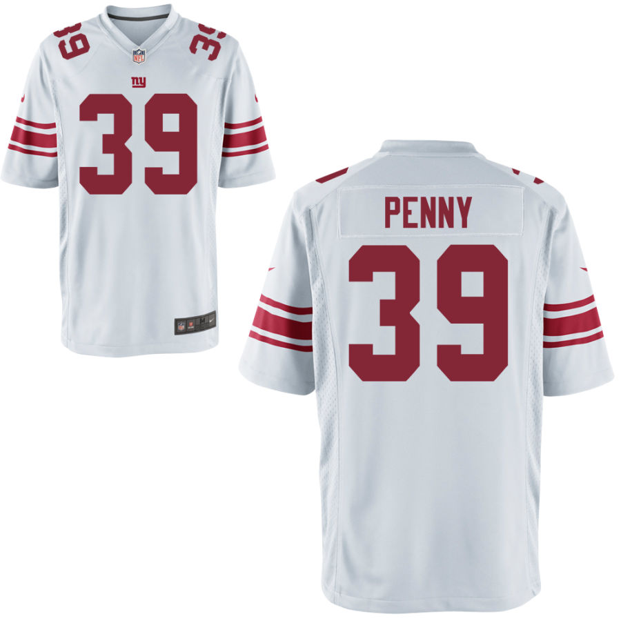 Youth New York Giants #39 Elijhaa Penny Nike White Limited Jersey