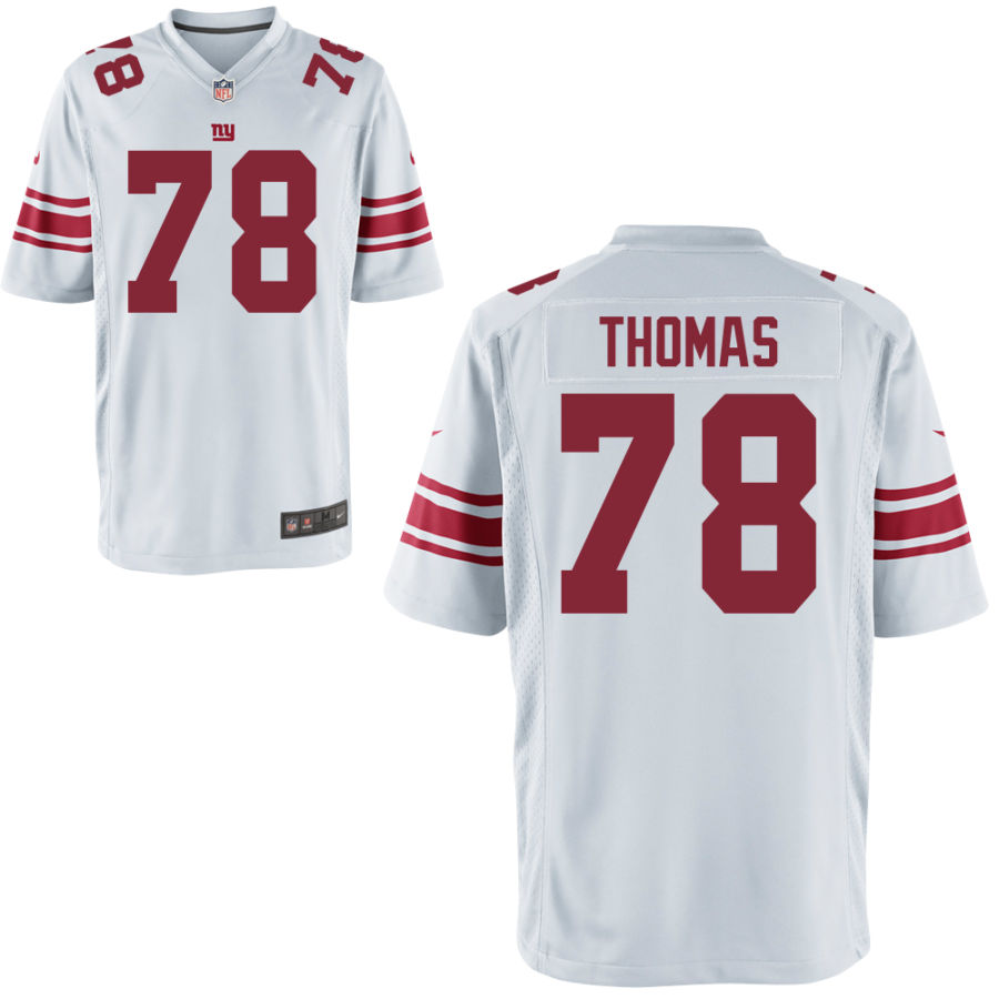 Youth New York Giants #78 Andrew Thomas Nike White Limited Jersey