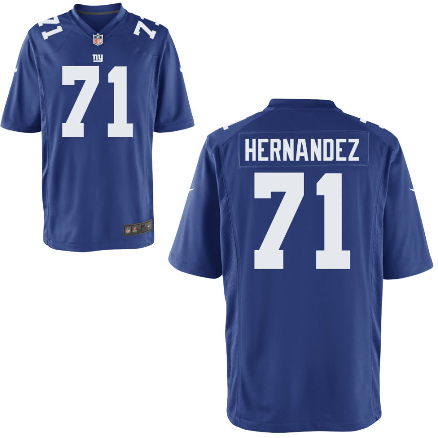 Youth New York Giants #71 Will Hernandez Nike Royal Limited Jersey