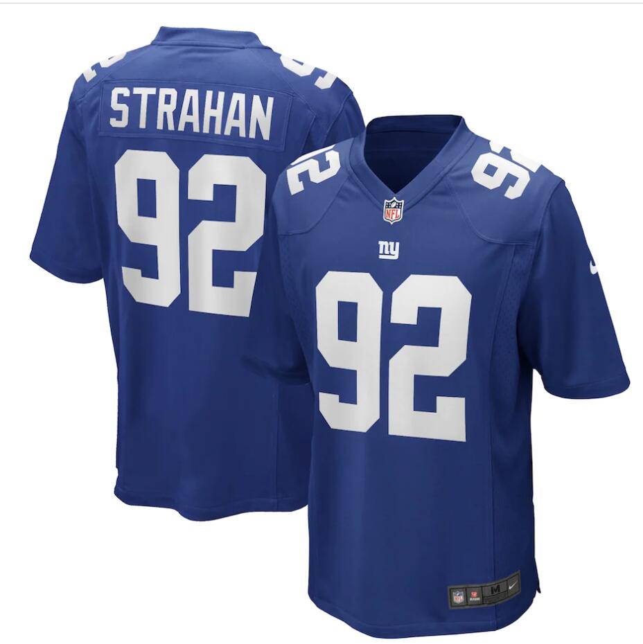 Womens New York Giants Retired Player #92 Michael Strahan Nike Royal Limited Player Jersey