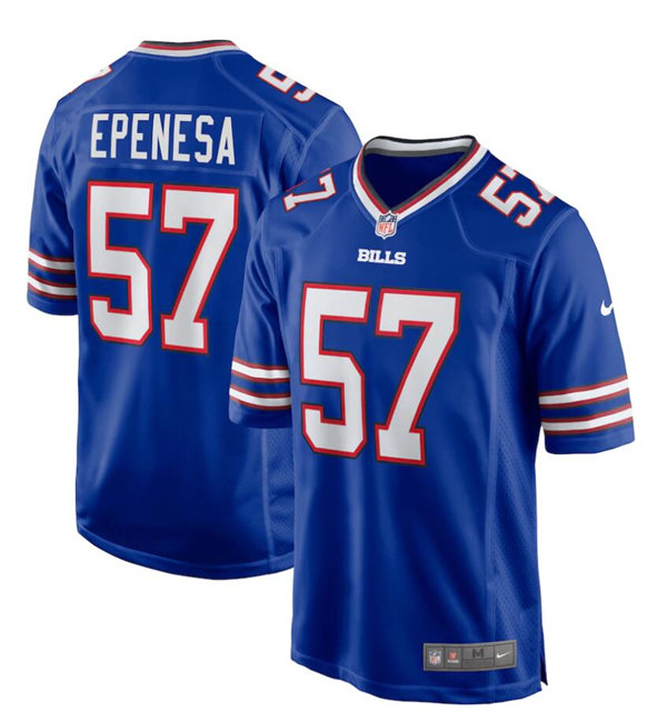 Mens Buffalo Bills #57 A. J. Epenesa Nike Royal Vapor Limited Jersey