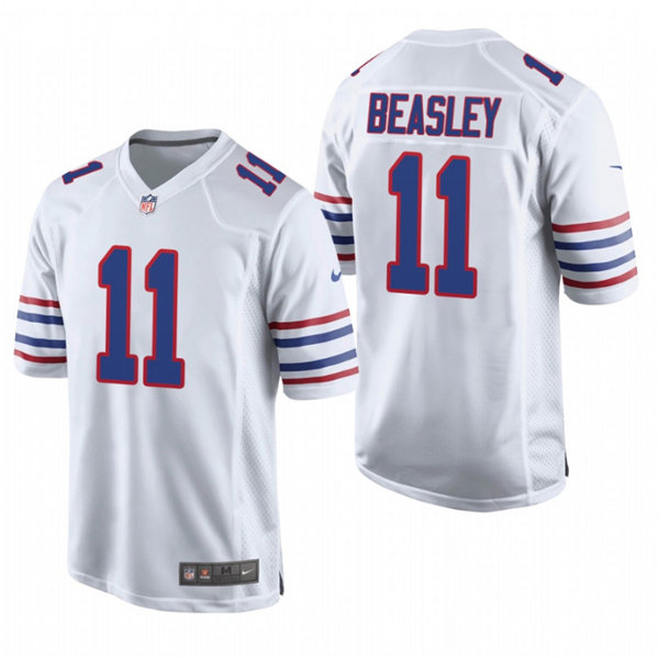 Mens Buffalo Bills #11 Cole Beasley Nike White Alternate Retro Vapor Limited Jersey