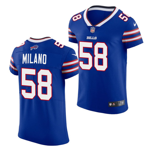 Mens Buffalo Bills #58 Matt Milano Nike Royal Vapor Limited Jersey
