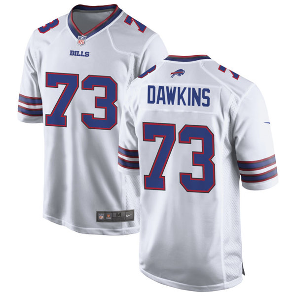 Mens Buffalo Bills #73 Dion Dawkins Nike White Vapor Limited Jersey
