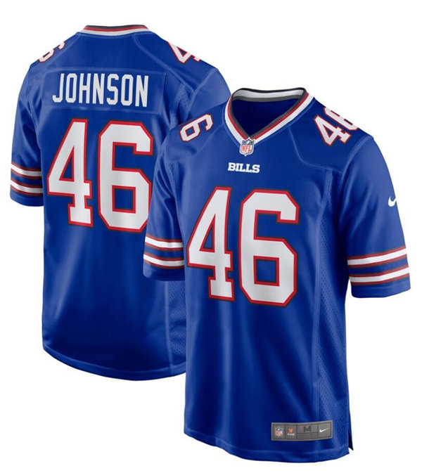 Mens Buffalo Bills #46 Jaquan Johnson Nike Royal Vapor Limited Jersey