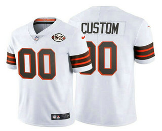Men's Cleveland Browns ACTIVE PLAYER Custom 1946 Vapor Stitched Football Jersey