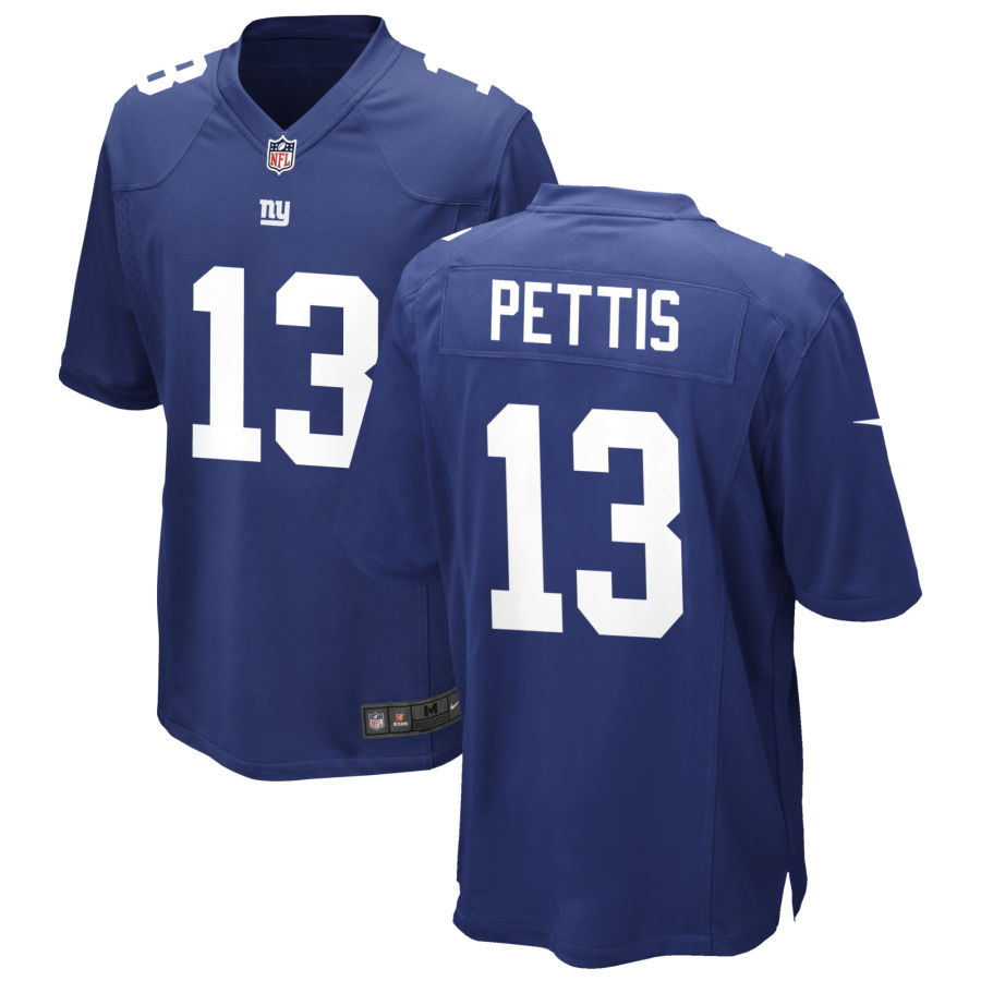 Mens New York Giants #13 Dante Pettis Nike Royal Team Color Vapor Untouchable Limited Jersey