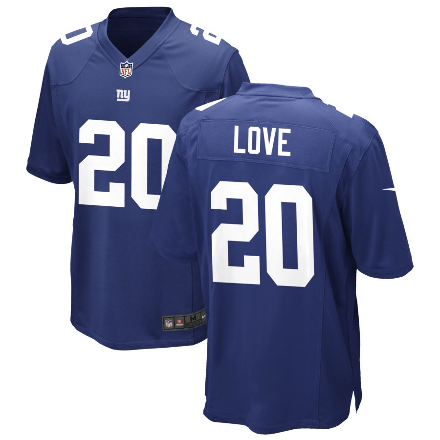 Mens New York Giants #20 Julian Love Nike Royal Team Color Vapor Untouchable Limited Jersey