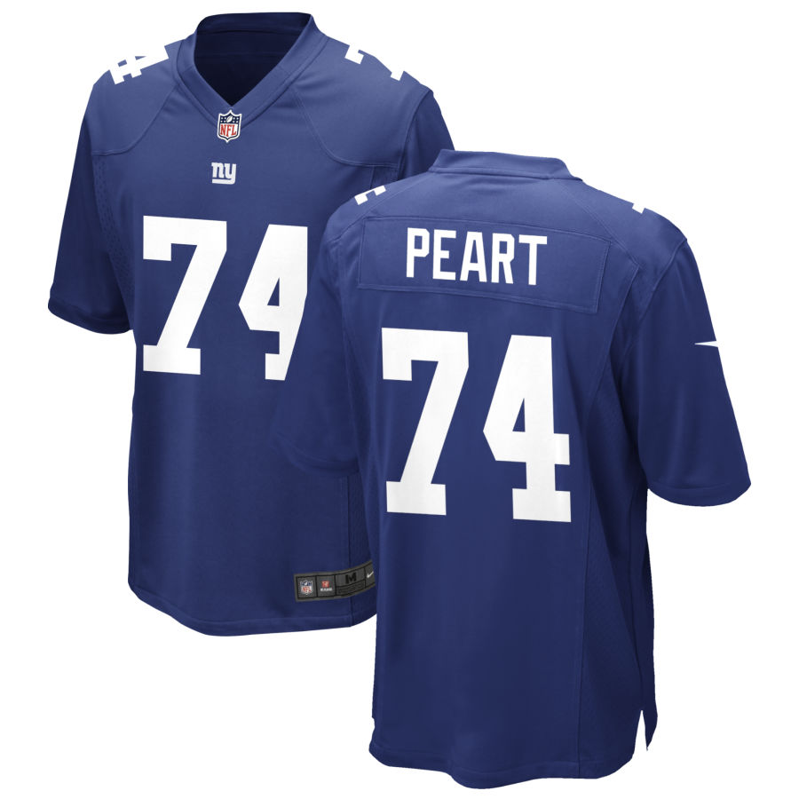 Mens New York Giants #74 Matt Peart Nike Royal Team Color Vapor Untouchable Limited Jersey