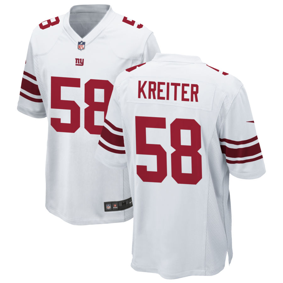 Mens New York Giants #58 Casey Kreiter Nike White Vapor Untouchable Limited Jersey