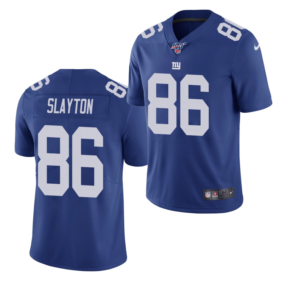 Mens New York Giants #86 Darius Slayton Nike Royal Team Color Vapor Untouchable Limited Jersey