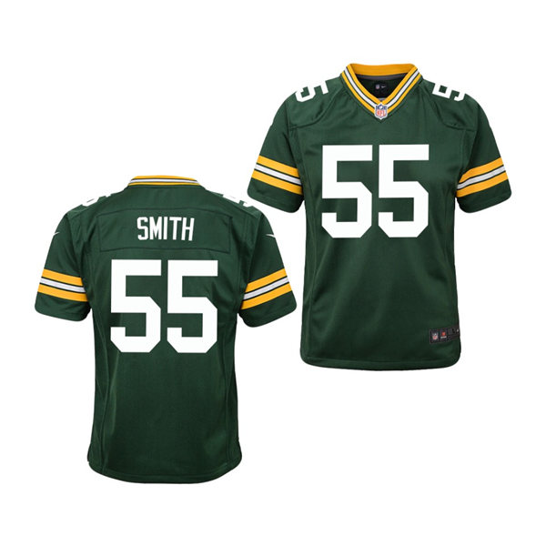 Youth Green Bay Packers #55 Za'Darius Smith Nike Green Vapor Limited Player Jersey
