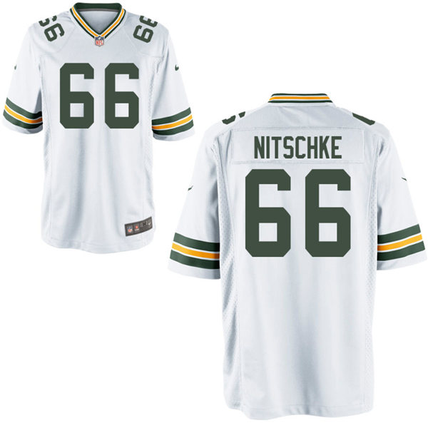 Youth Green Bay Packers Retired Player #66 Ray Nitschke Nike White Vapor Limited Jersey