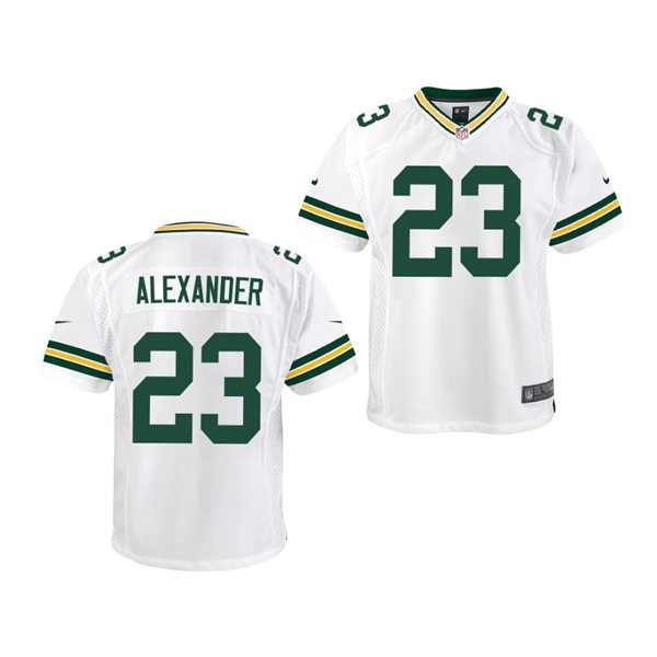 Youth Green Bay Packers #23 Jaire Alexander Nike White Vapor Limited Player Jersey