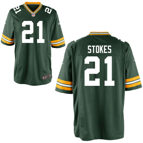 Youth Green Bay Packers #21 Eric Stokes Nike Green Vapor Limited Player Jersey